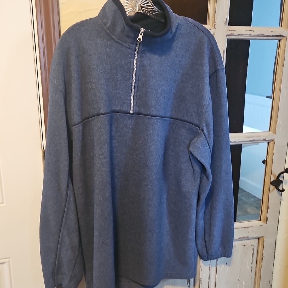 Architech Men's Half Zip Medium Blue Pullover